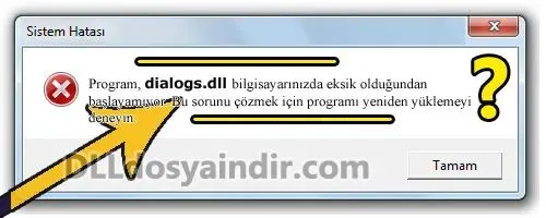dialogs.dll hatası