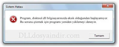 disktool.dll hatası