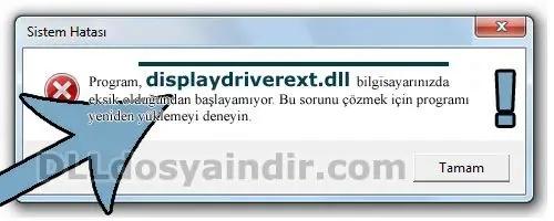 displaydriverext.dll hatası