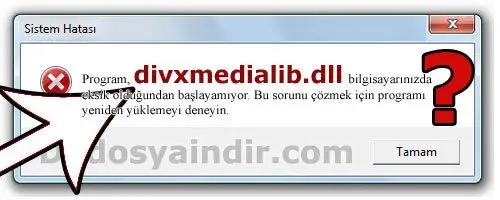divxmedialib.dll hatası