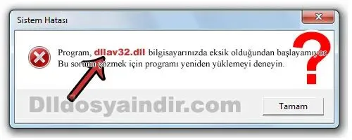 dllav32.dll hatası