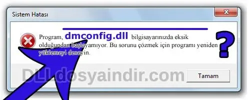 dmconfig.dll hatası