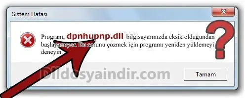 dpnhupnp.dll hatası