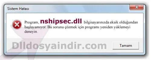 nshipsec.dll hatası
