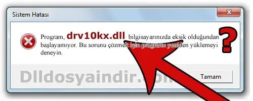 drv10kx.dll hatası