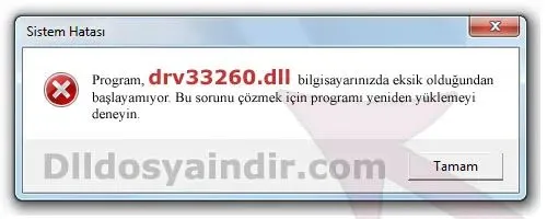 drv33260.dll hatası