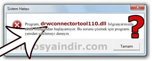drwconnectortool110.dll hatası