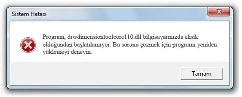 drwdimensiontoolcore110.dll hatası