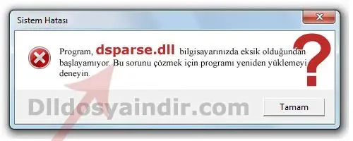dsparse.dll hatası