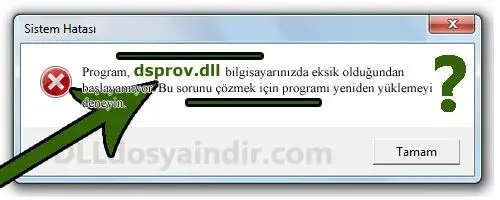 dsprov.dll hatası
