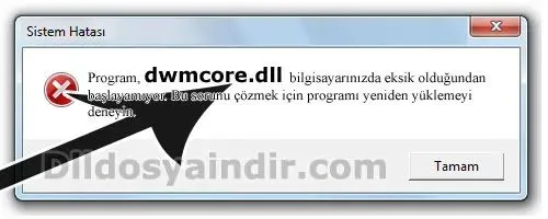 dwmcore.dll hatası