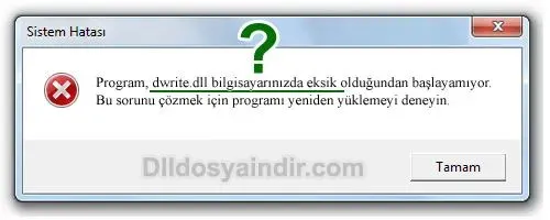 dwrite.dll hatası