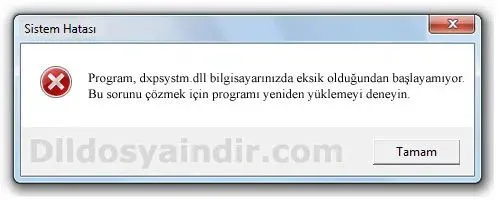 dxpsystm.dll hatası