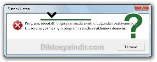 eboot.dll hatası