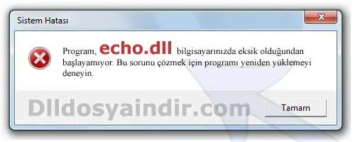 echo.dll hatası