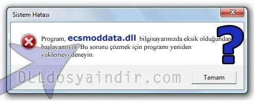 ecsmoddata.dll hatası