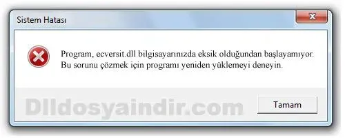 ecversit.dll hatası