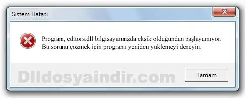 editors.dll hatası