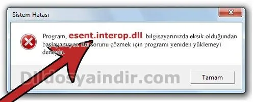 esent.interop.dll hatası