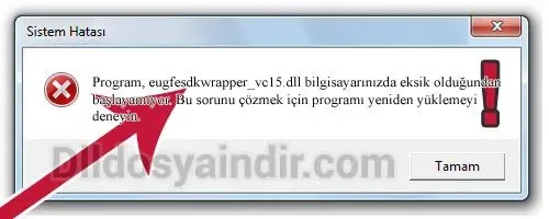 eugfesdkwrapper_vc15.dll hatası