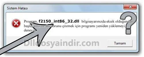 f2150_int86_32.dll hatası