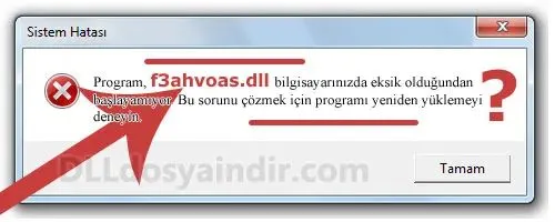 f3ahvoas.dll hatası