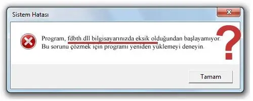 fdbth.dll hatası