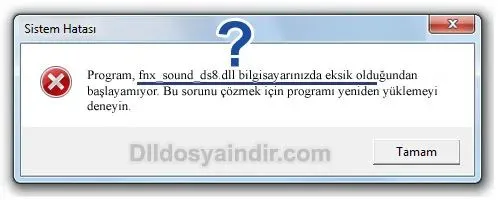 fnx_sound_ds8.dll hatası