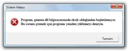 gameui.dll hatası