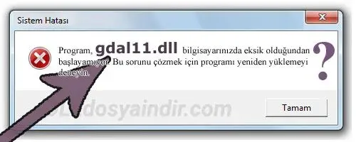 gdal11.dll hatası