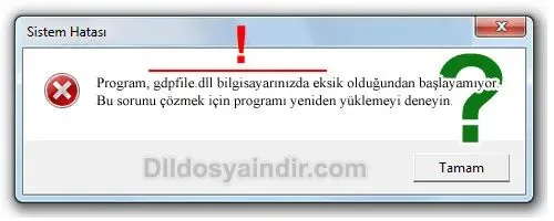 gdpfile.dll hatası