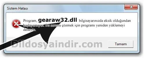 gearaw32.dll hatası