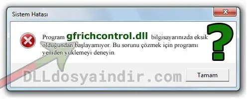 gfrichcontrol.dll hatası
