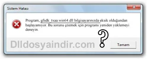 gfsdk_txaa.win64.dll hatası