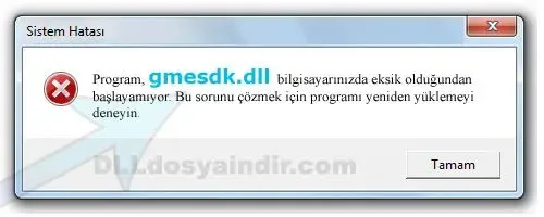 gmesdk.dll hatası