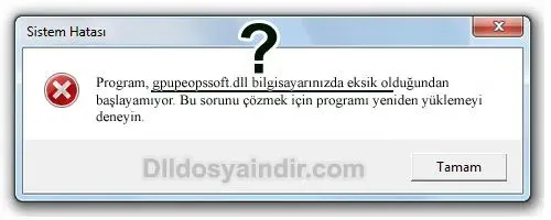gpupeopssoft.dll hatası