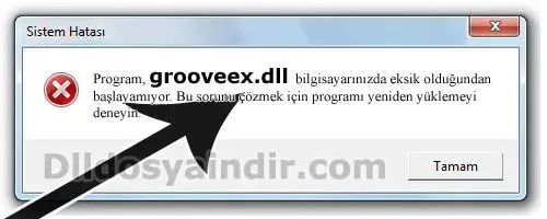 grooveex.dll hatası