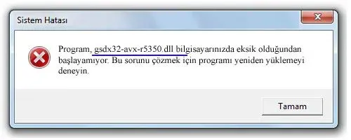 gsdx32-avx-r5350.dll hatası