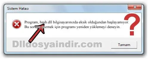 hash.dll hatası