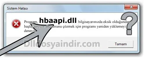 hbaapi.dll hatası