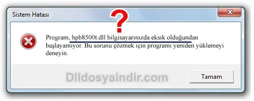 hpb8500t.dll hatası
