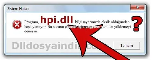 hpi.dll hatası