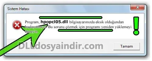 hpopcl05.dll hatası
