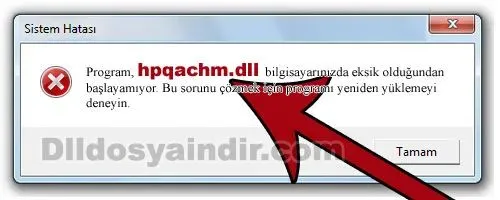 hpqachm.dll hatası