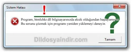 htmlchkr.dll hatası