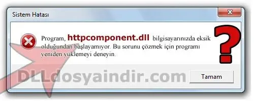 httpcomponent.dll hatası