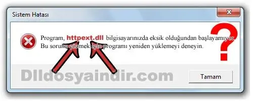 httpext.dll hatası