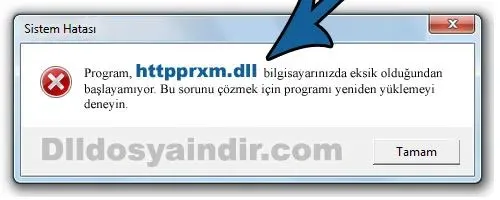 httpprxm.dll hatası