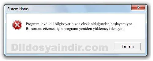hvdi.dll hatası