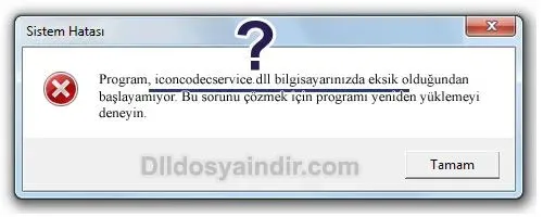iconcodecservice.dll hatası